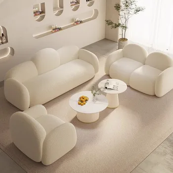 טרקלין לבן הספה המודולרית ענן מודולרי מרגיע בודדים בסלון ספה ילדים Muebles הכורסה בסלון ספה רהיטים